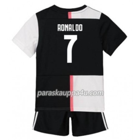Juventus Cristiano Ronaldo 7 Lasten Kotipelipaita 2019-2020 Lyhythihainen (+ shortsit)